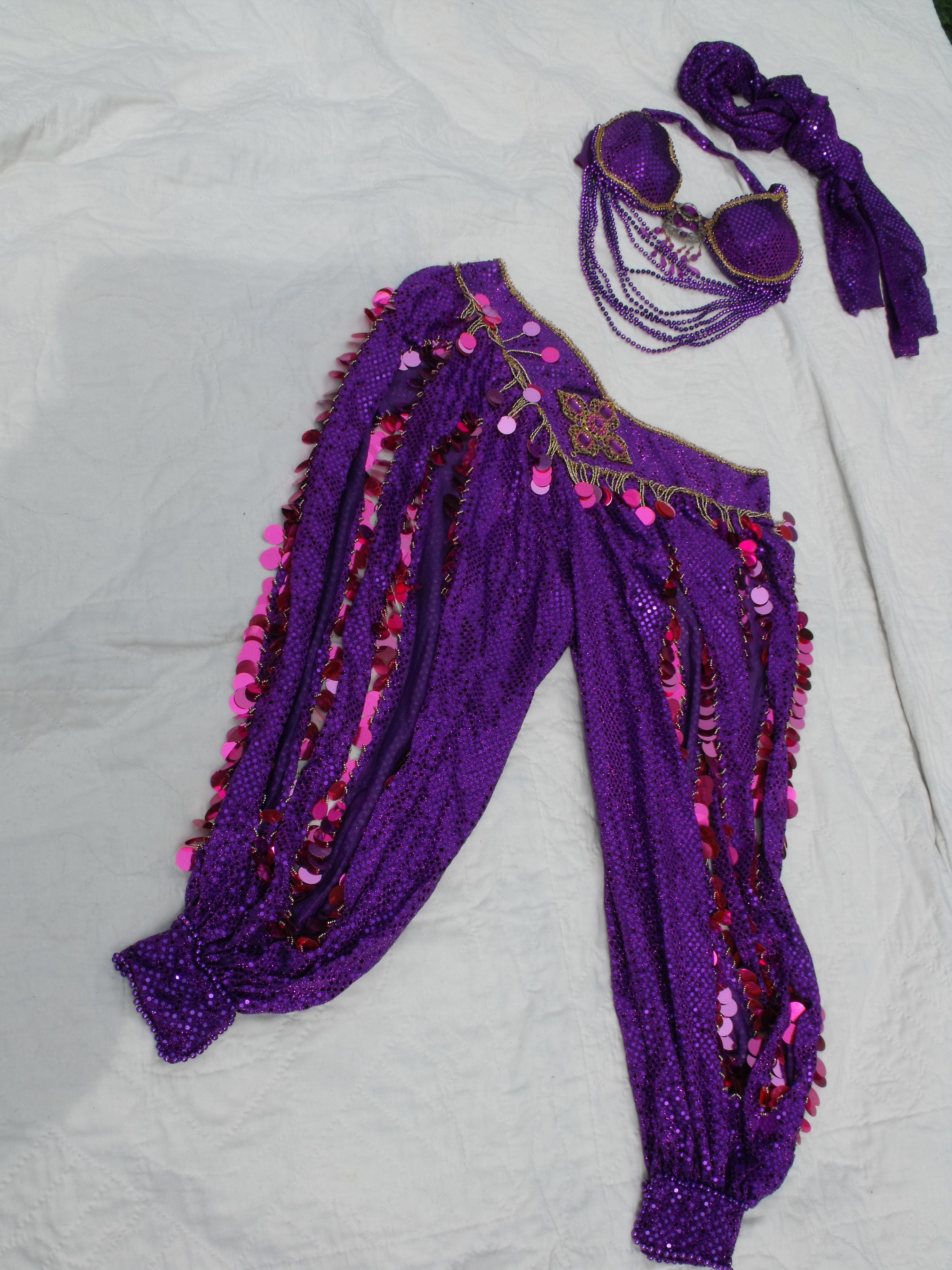PURPLE HAREM STYLE PANTS